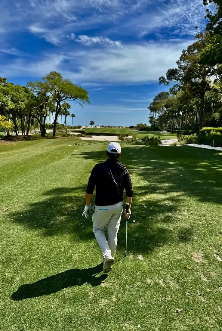 Will walking down a golf fairway
