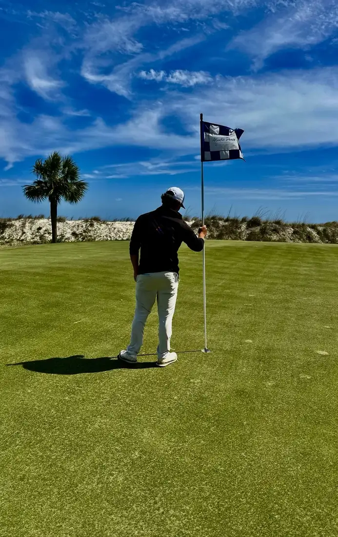 Will by the Atlantic Dunes flag